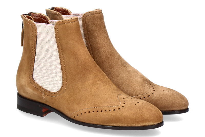 Benson´s Chelsea boot VELOUR TABAC