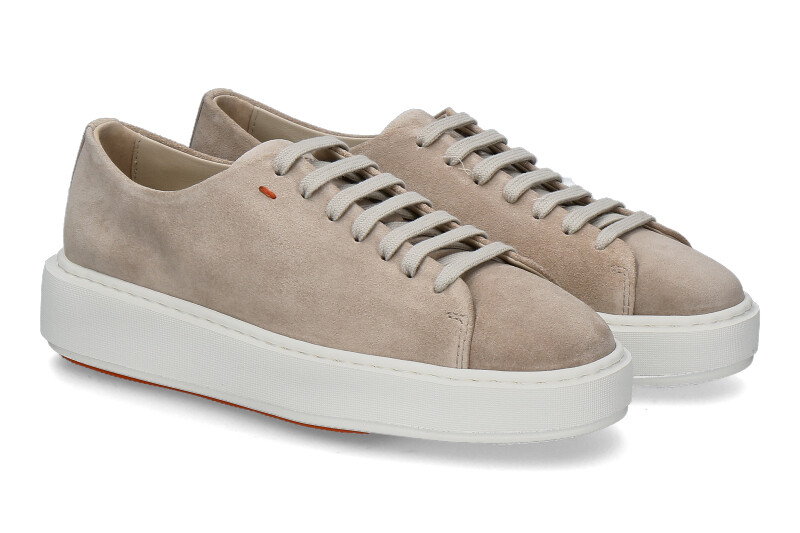 Santoni Damen- Sneaker FUZZ CAMOSCIO- beige