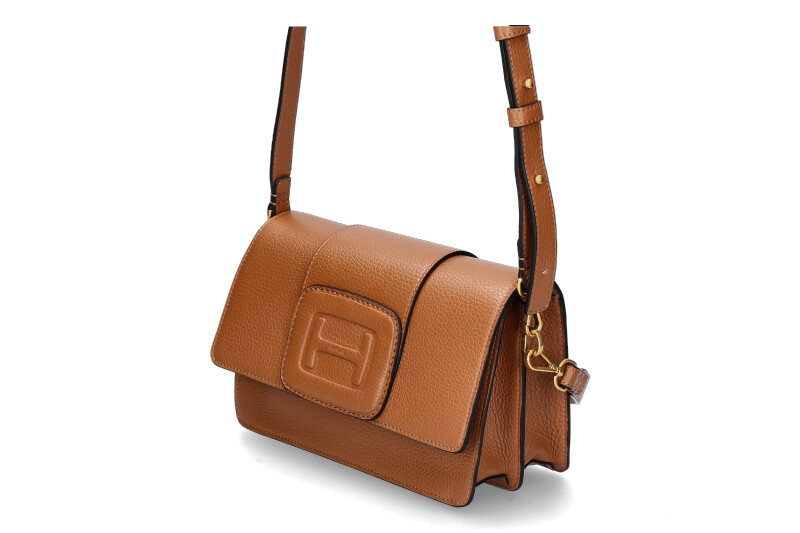 Hogan Umhängetasche TRACCOLLA RETTANG EMBOSSED- brown/braun