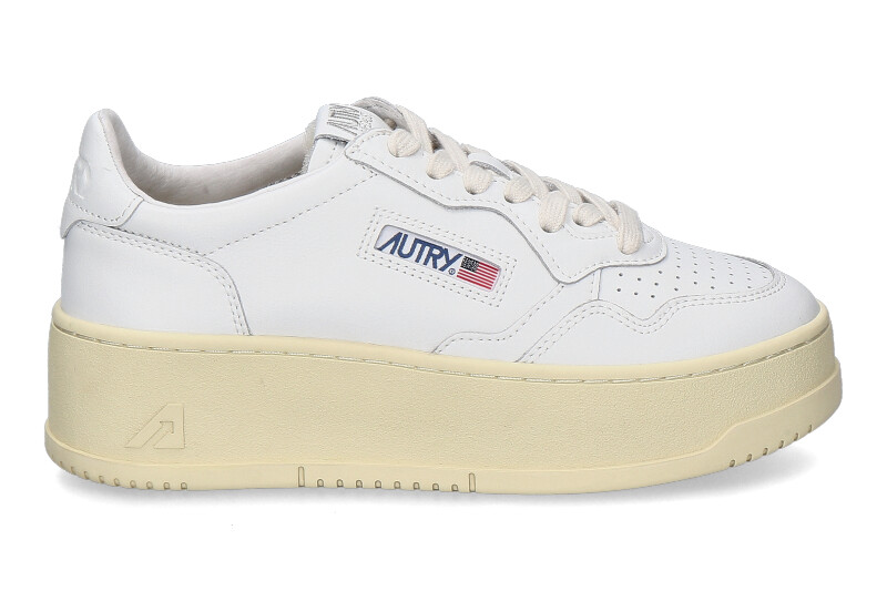 Autry Damen-Sneaker PLATFORM LL15 LEATHER- white