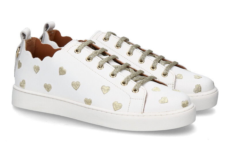 Maison Toufet Sneaker JULIE CUIR LISSE- blanc/weiss