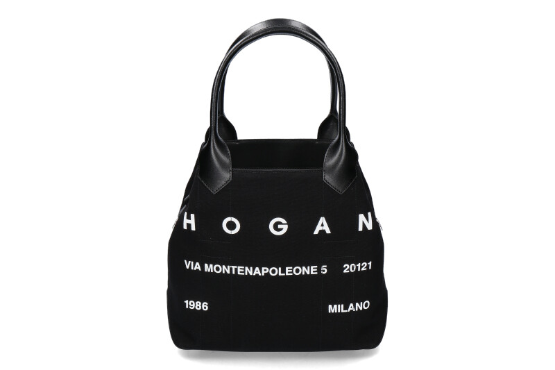 Hogan Beuteltasche SCRIPT CANVAS SHOPPING MEDIA- schwarz