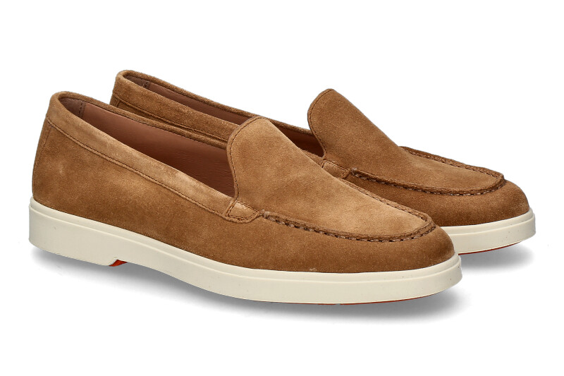 Santoni Damen- Slipper YALTAMOC- light brown/braun