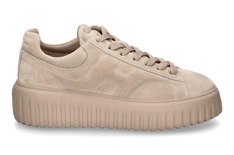 Hogan women's sneaker H-STRIPES ALLACCIATO- beige