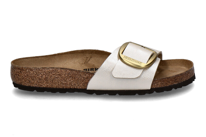 Birkenstock mules MADRID NORMAL BIG BUCKLE- graceful pearl white 