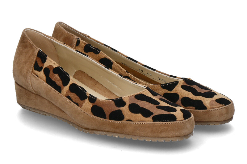 Bagnoli Slipper CAMOSCIO- sella/braun/leopard