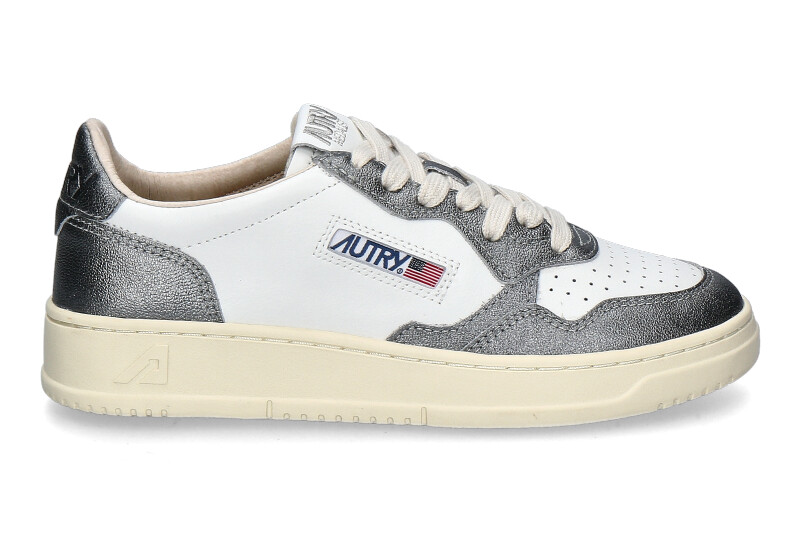 Autry Damen-Sneaker MEDALIST LEATHER WB44- white/ steel