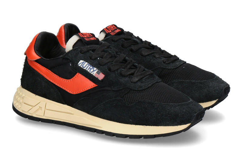 Autry Herren- Sneaker REELWIND UT08 SUEDE NYLON- black/orange