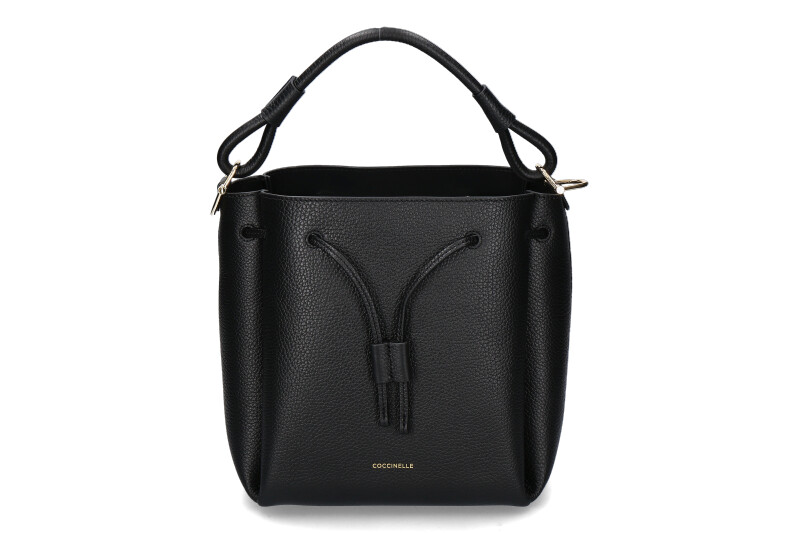 Coccinelle shoulder bag ECLYPS GRAINED LEATHER- noir/schwarz