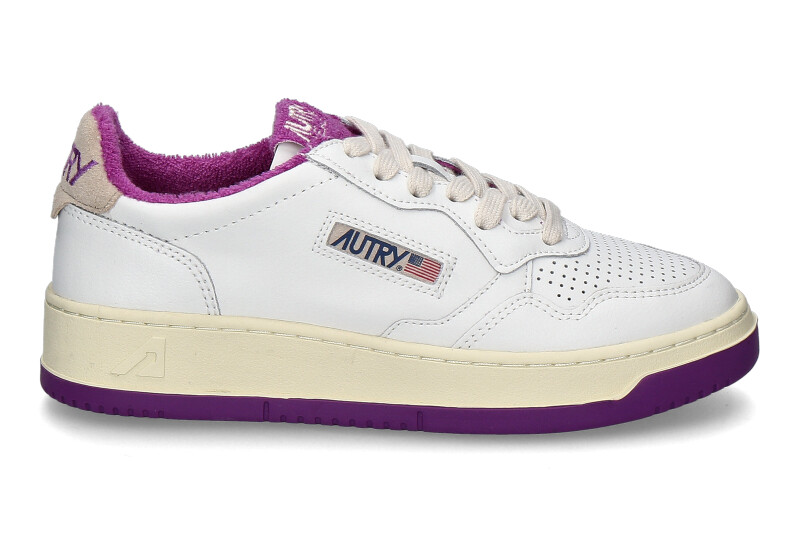 Autry women' sneaker MEDALIST VS04 VIRGIN SPONGE- white/violet 