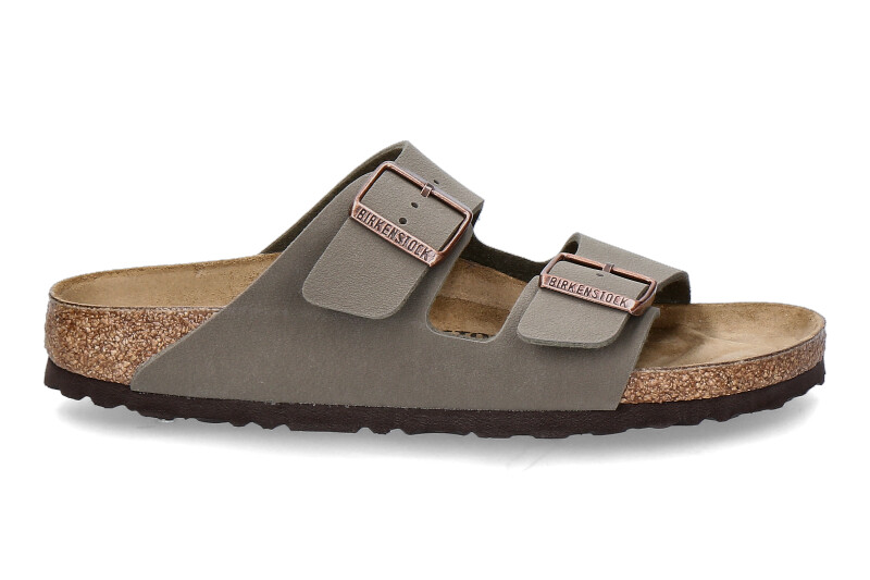 Birkenstock Pantolette ARIZONA SCHMAL BS- stone/ grün