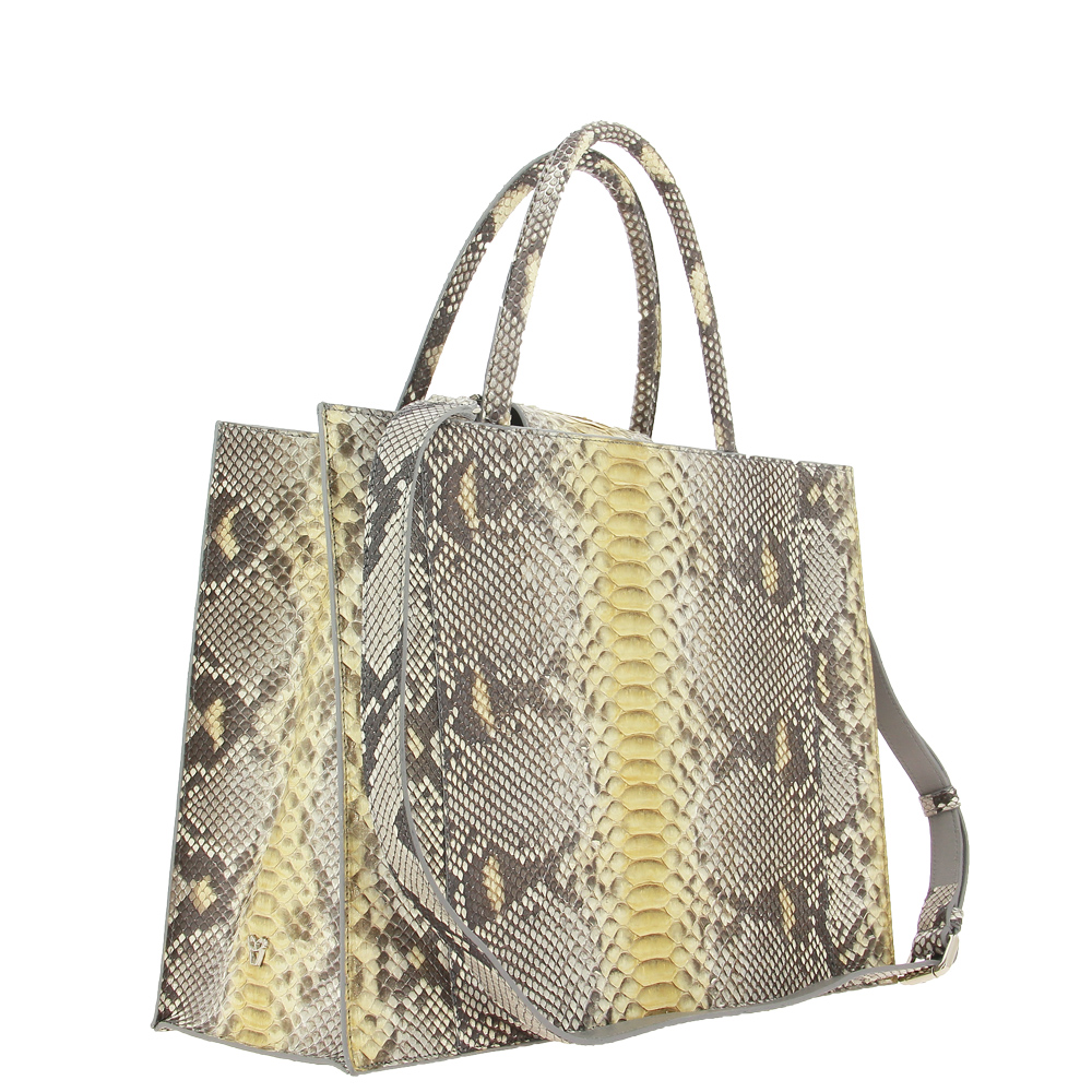 Snakeskin Pattern Handbag Mini Genuine Leather - Temu