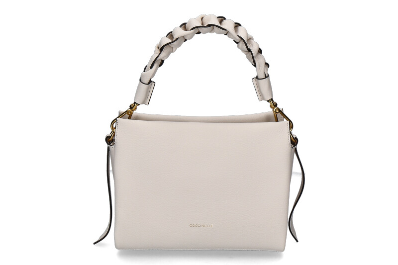 Coccinelle shoulder bag BOHEME GRANA DOUBLE GRAINED LEATHER- blanco/weiss 