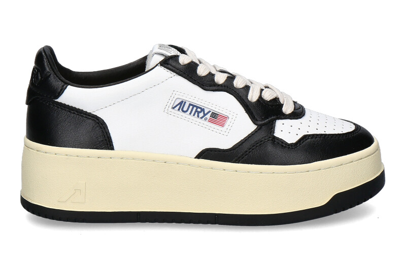 Autry Damen-Sneaker PLATFORM WB01 LEATHER- white/black