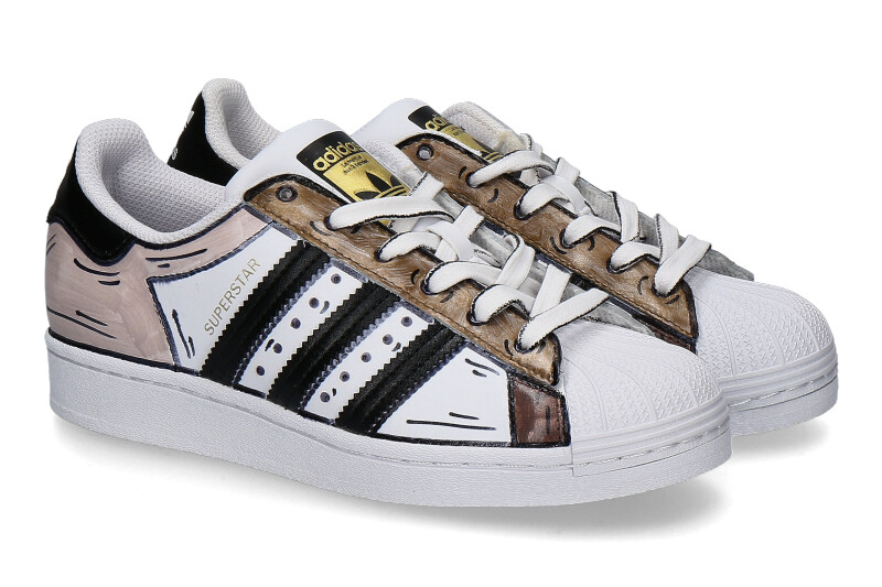 Adidas Superstar by BalloDaSola sneaker MARRONE BLACK