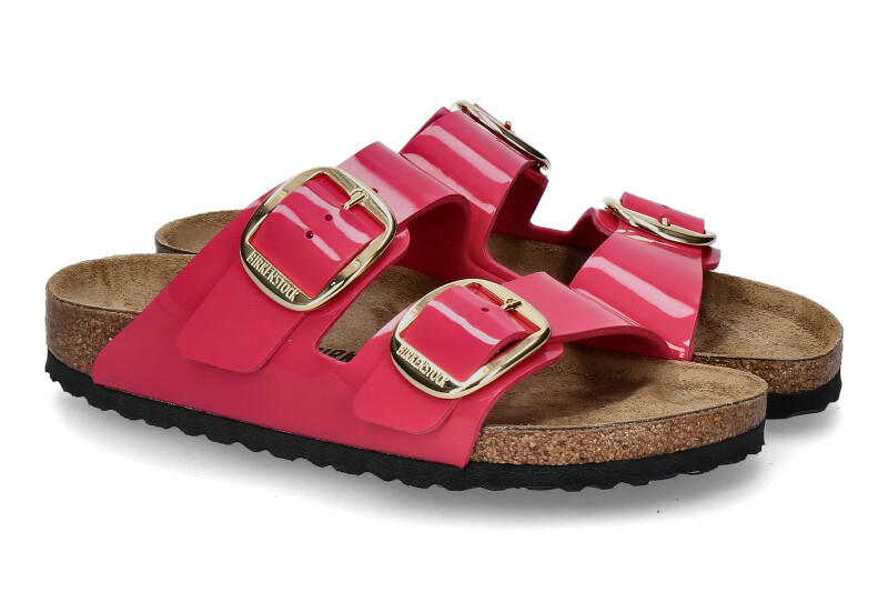 Birkenstock mules ARIZONA SCHMAL BIG BUCKLE- patent fuchsia fusion