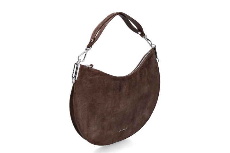 Coccinelle bag SUNUP SUEDE LEATHER- fondant brown/dunkelbraun