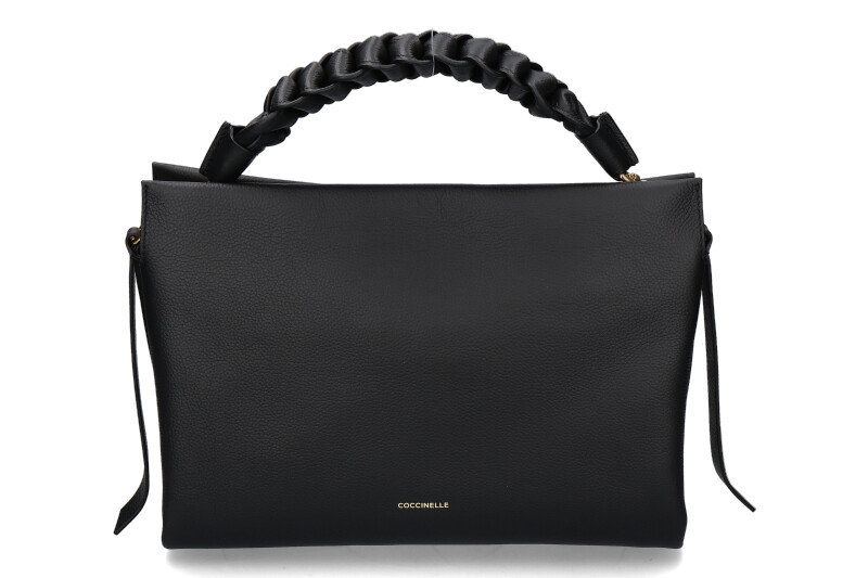 Coccinelle bag BOHEME GRANA DOUBLE GRAINED LEATHER- noir/schwarz