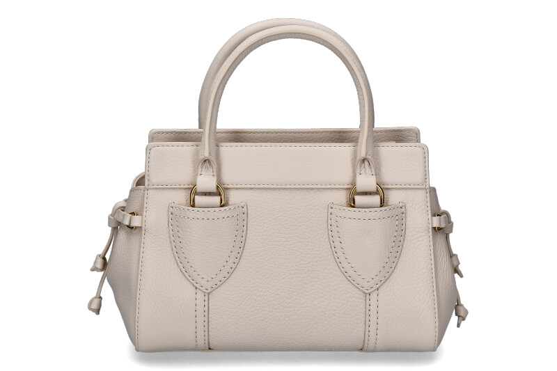 Coccinelle bag YORK GRAINED LEATHER- lambskin white/nature