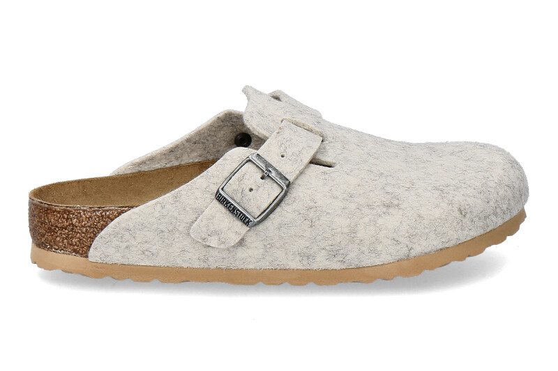 Birkenstock clogs BOSTON NORMAL BS WOLLE- eggshell