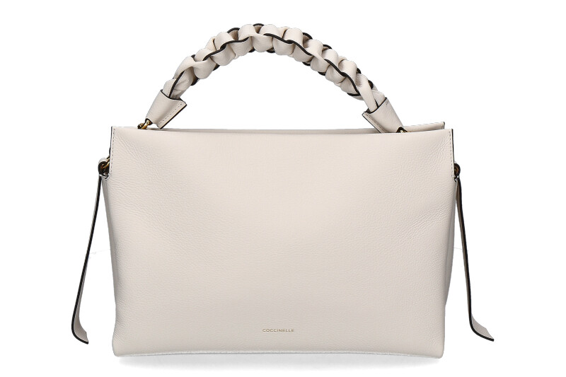 Coccinelle shoulder bag BOHEME MEDIUM DOUBLE GRAINED LEATHER- blanco/weiss 