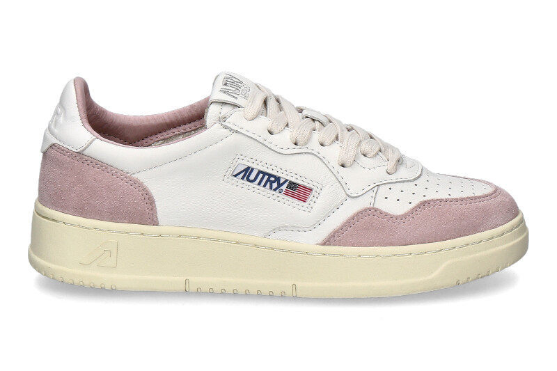 Autry women's sneaker MEDALIST GS36 GOAT SUEDE- white/powder 