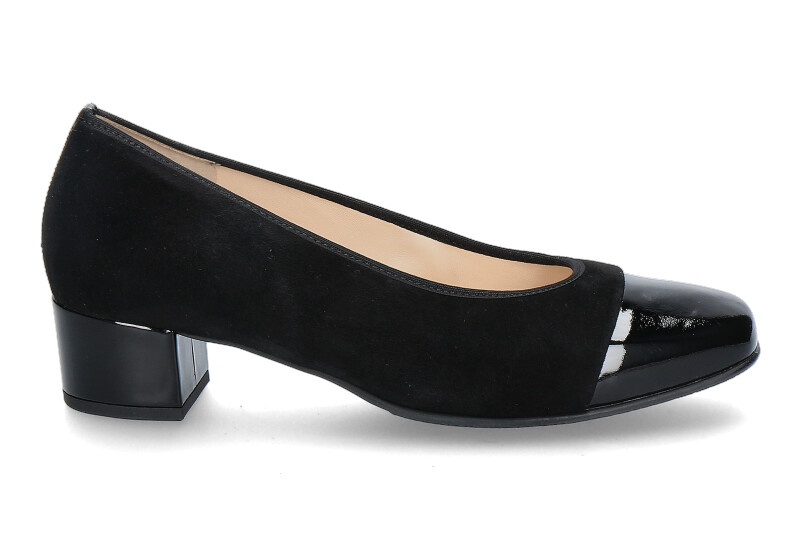 Hassia Pumps EVELYN SAMTKID LEDER- schwarz