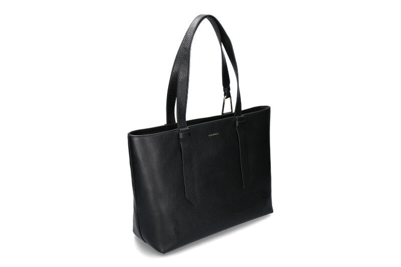 Coccinelle bag MALORY GRAINED LEATHER- noir/schwarz