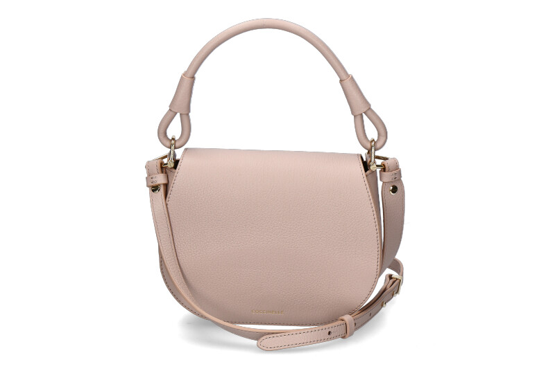 Coccinelle shoulder bag ECLYPSE MINI GRAINED LEATHER- rosette/rosa