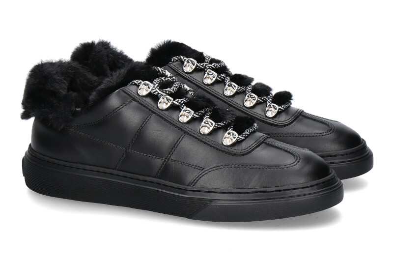 Hogan sneaker ALLACCIATO BASSO H STITCHING NERO