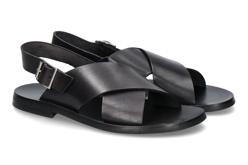 The Sandals Factory by Emozioni Sandale LEATHER M7162- black/schwarz
