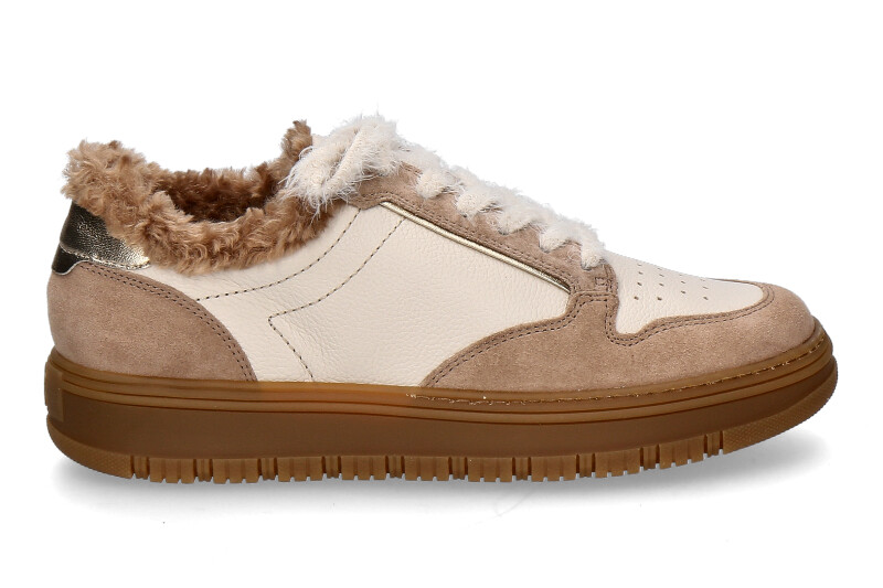 Paul Green sneaker lined SUEDE CALF- almond/ biscuit