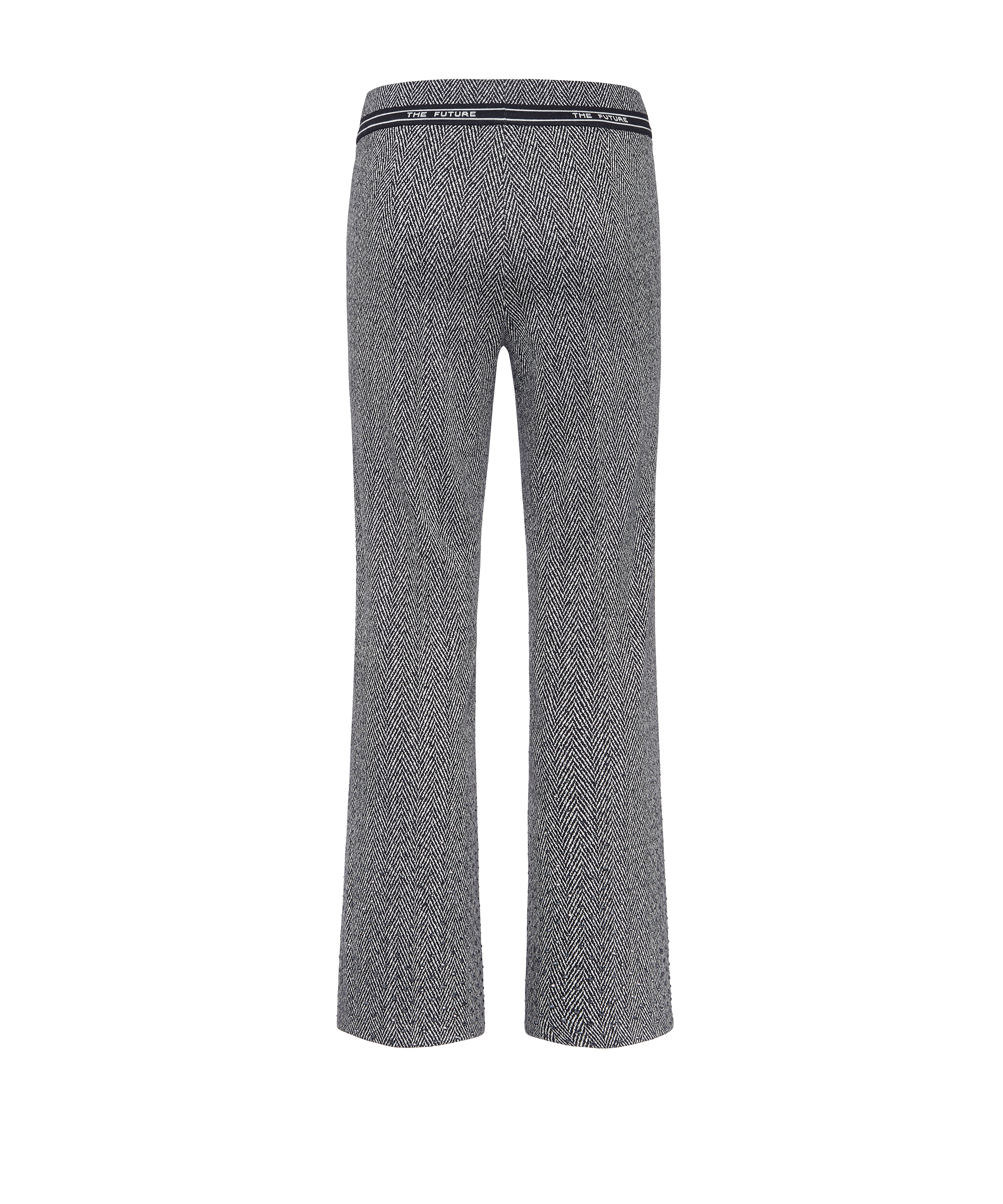 Cambio trousers FAITH- black creme herringbone