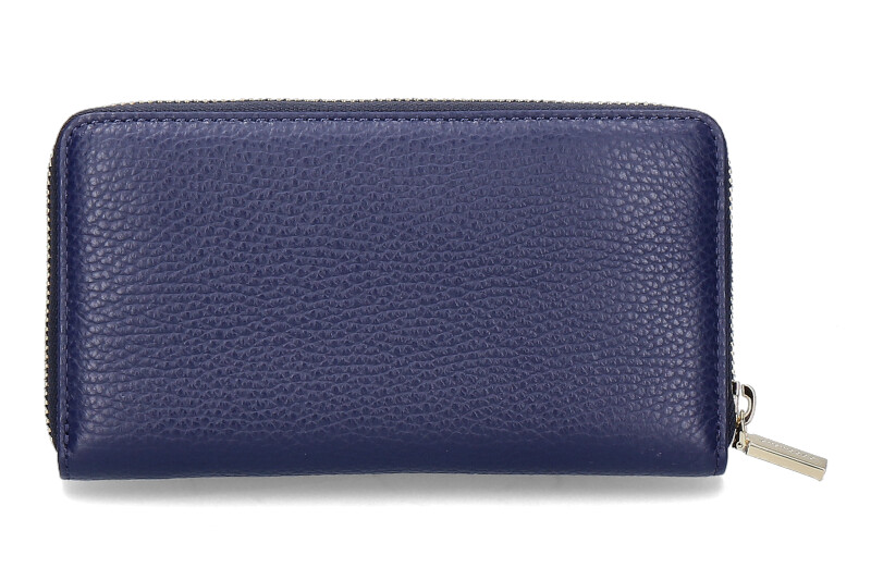 Coccinelle wallet GRAINED LEATHER METALLIC SOFT-royal blue/dunkelblau