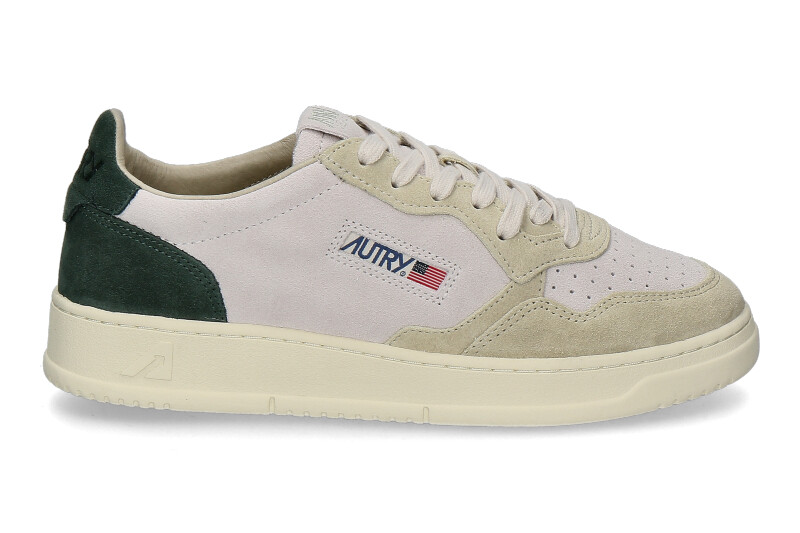 Autry men's sneaker MEDALIST TS06 TRIC SUEDE- bottiglia/papyrus 