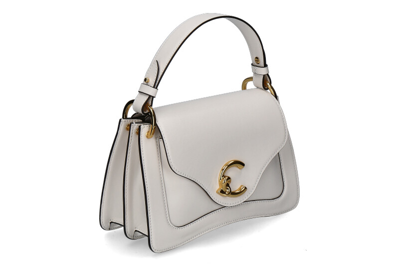 Coccinelle shoulder bag C-ME MINI GRAINED LEATHER- blanco/weiss 