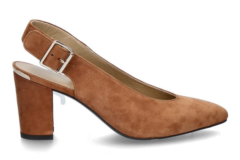 Stuart Weitzman sling pumps LAMELLA SADDLE SUEDE