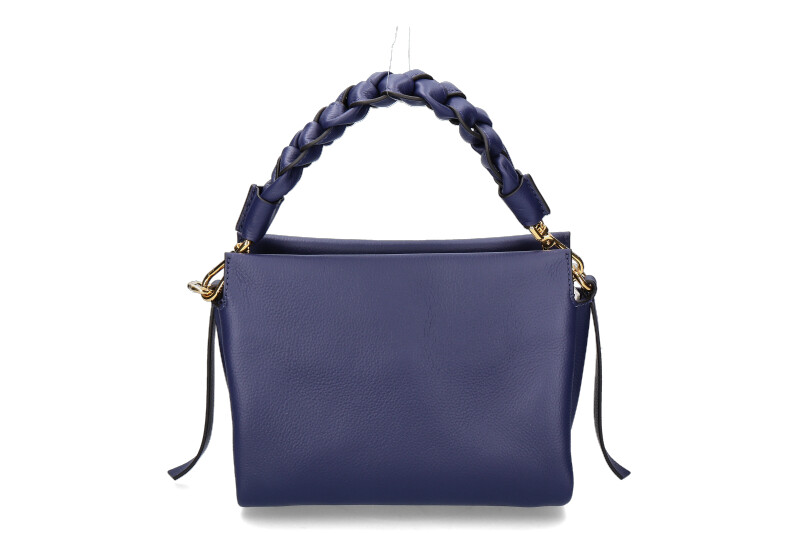 Coccinelle shoulder bag BOHEME GRANA DOUBLE GRAINED LEATHER- royal blue/blau