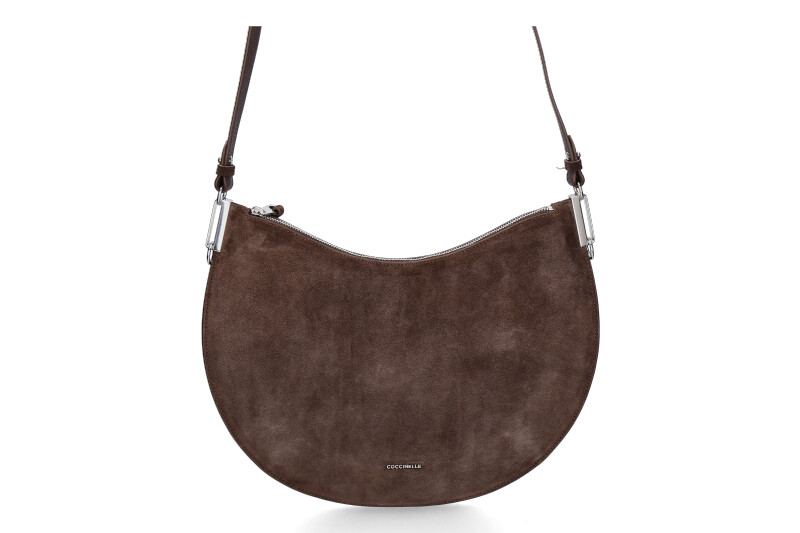 Coccinelle bag SUNUP SUEDE LEATHER- fondant brown/dunkelbraun