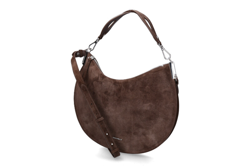 Coccinelle Tasche SUNUP SUEDE LEATHER- fondant brown/dunkelbraun