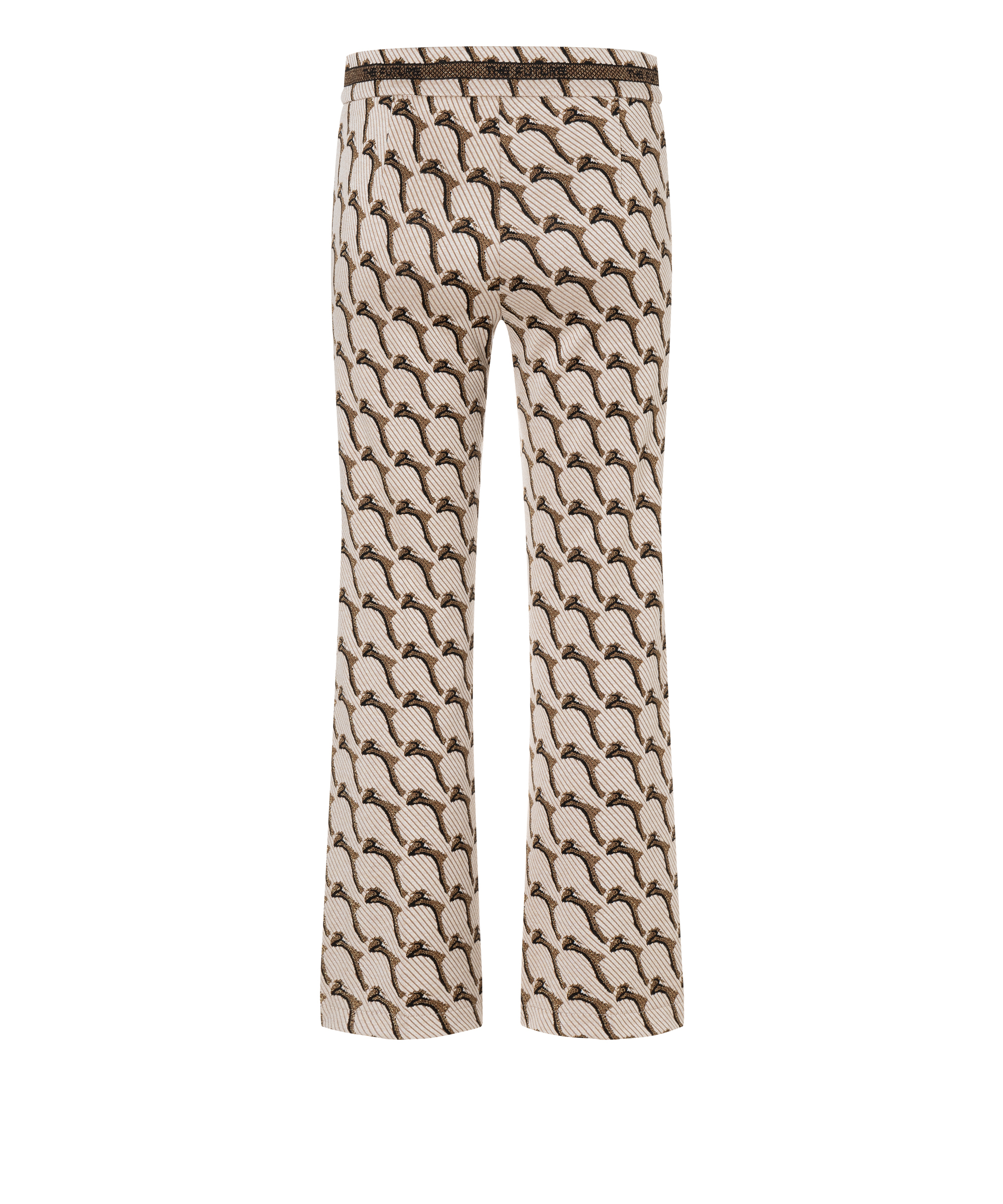 Cambio trousers FAITH- creme diagonal glitter chain