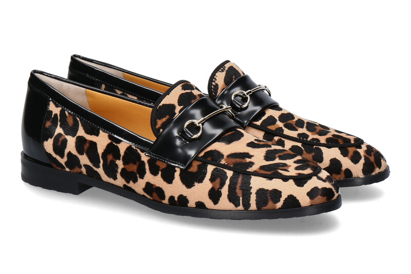 Truman's slipper PONY LEOPARD SPAZZ. NERO