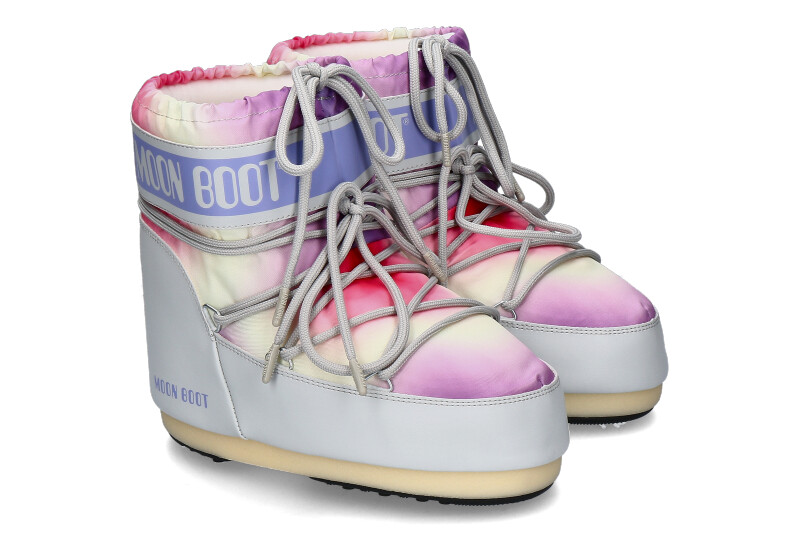 Moon Boot snow boot ICON LOW TIE DYE- glacier grey