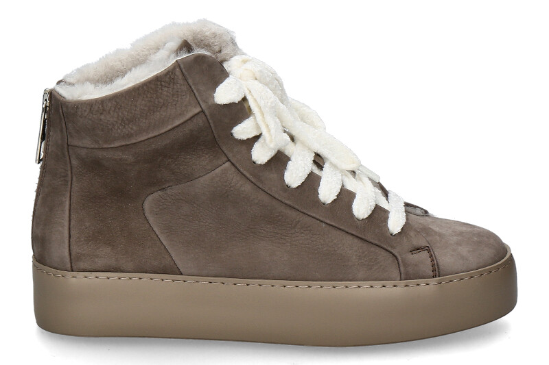 Camerlengo sneaker high lined MORBIDONE FANGO GOMMA CASSETTA TAUPE