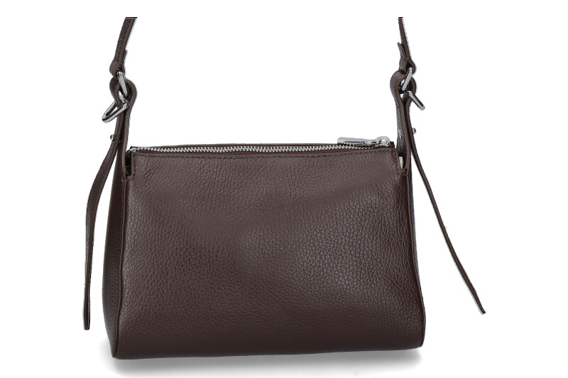 Coccinelle shoulder bag MINI BISHOP GRAINED LEATHER- fondant brown/braun