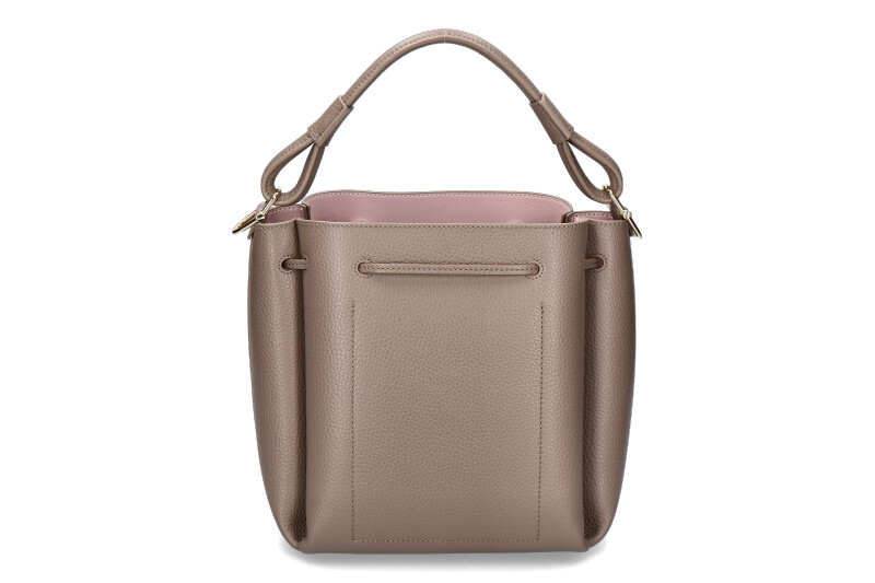 Coccinelle shoulder bag ECLYPSE GRAINED LEATHER- warm taupe