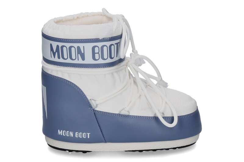 Moon Boot ankle boots ICON LOW NYLON- elephant grey/white