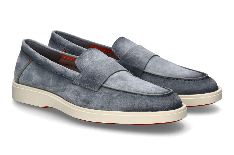 Santoni Herren- Slipper REVOLVE- grey/grau