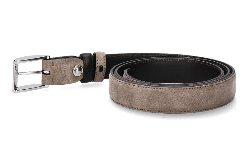 Hogan men's belt CINTURA REGOLABILE- beige/dunkelbraun