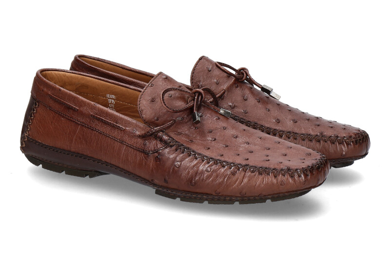 Moreschi moccasin STRUZZO MARRONE